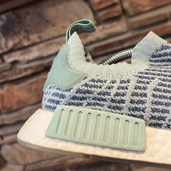 Adidas NMD_R1 STLT Primeknit "Ash Green" Sneakers - Picture 5 of 10